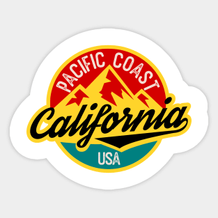 California badge pacific coast Sticker